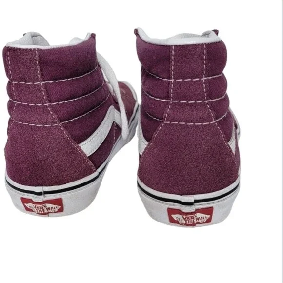 Vans of the Wall Burgundy Hightop sneaker shoes size 7.5 - Picture 3 of 8